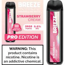 Breeze Pro Strawberry Cream - Disposable Vape Flavors
